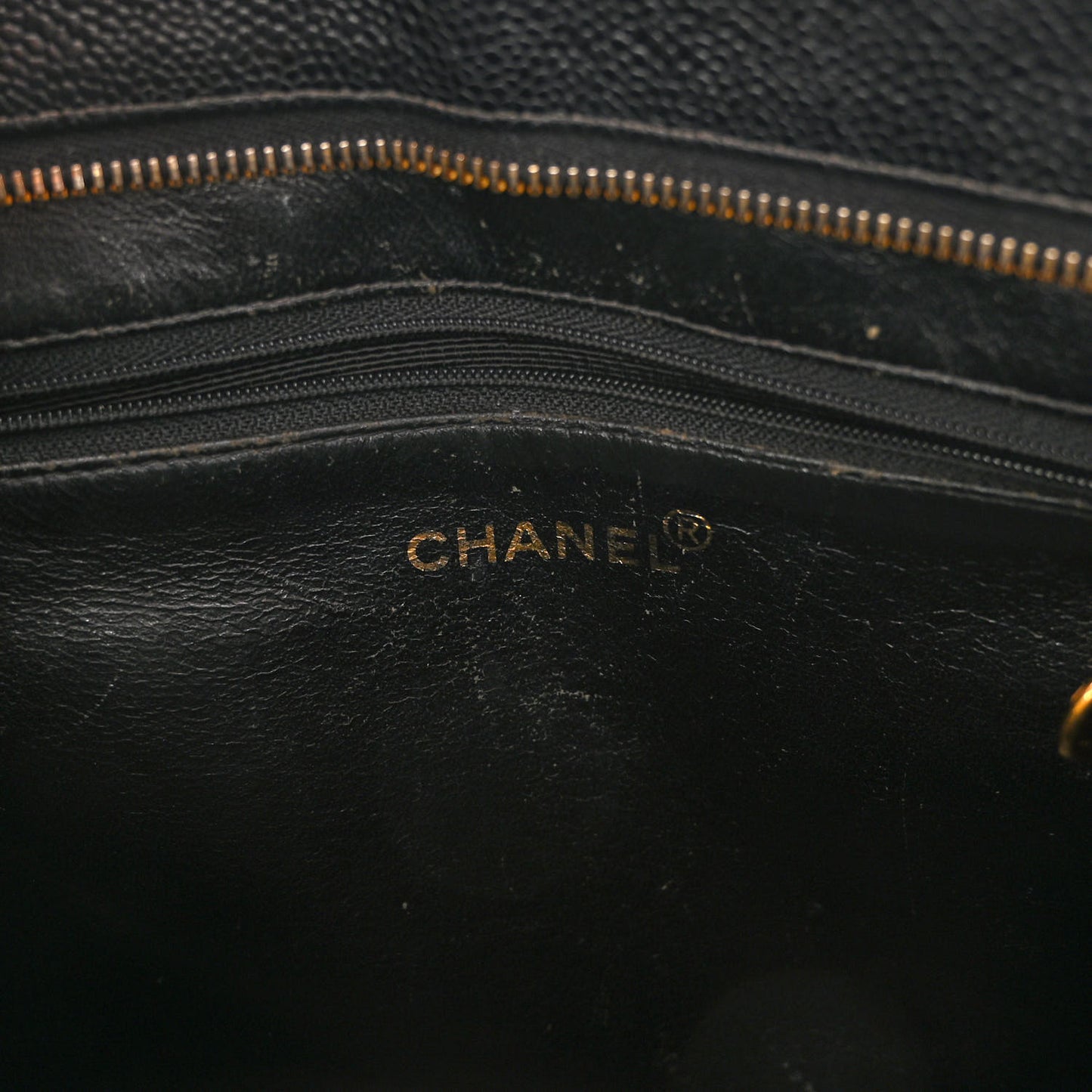 Caviar Quilted Medallion Tote Black