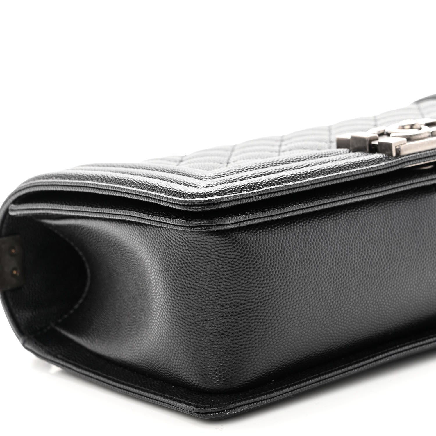 Chanel Caviar Quilted Medium Boy Flap Black 9 of 10