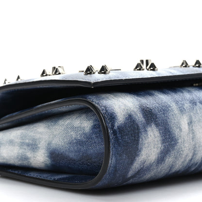 Christian Louboutin Calfskin Printed Punk Spikes Paloma Clutch Multicolor 7 of 8
