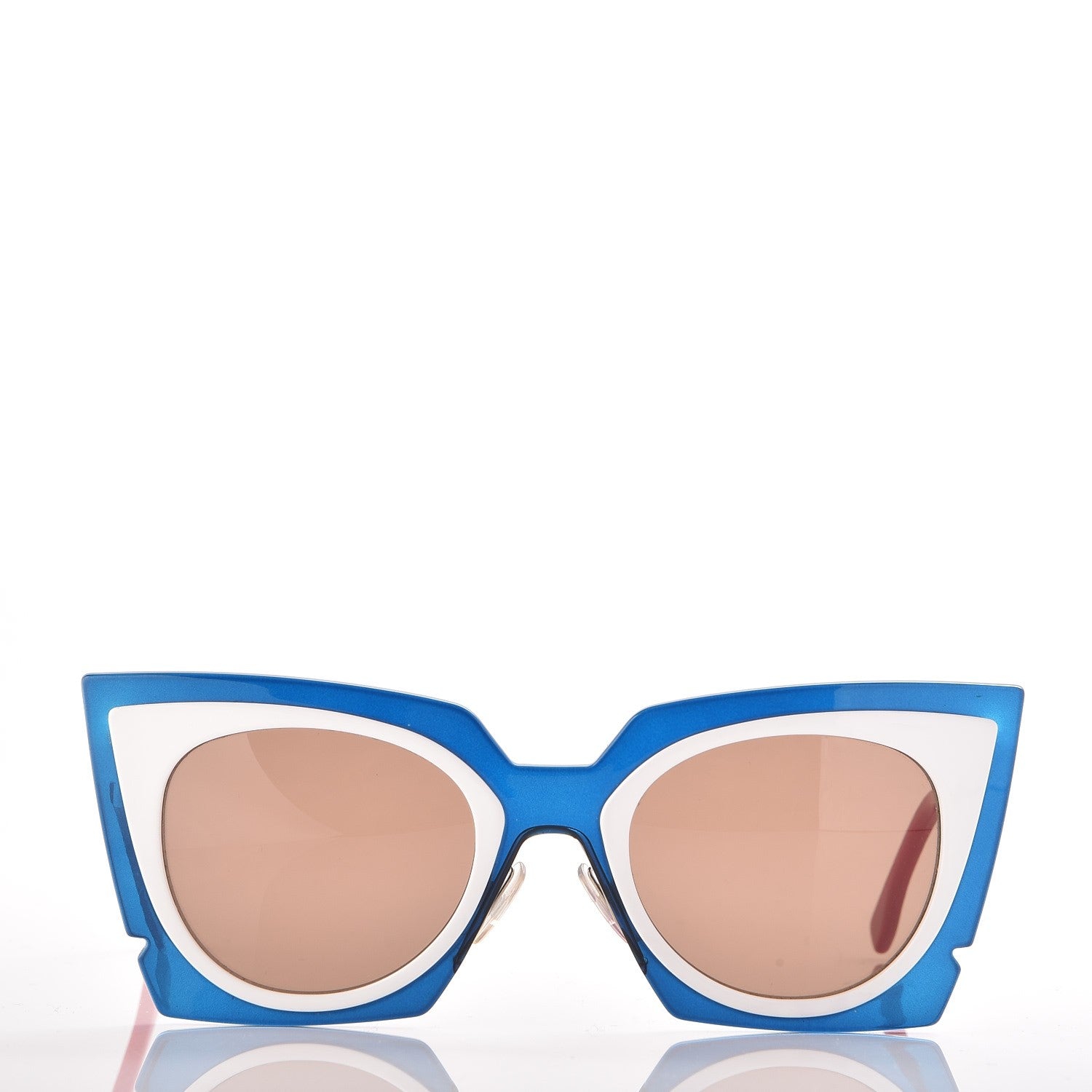 Fendi Cat Eye Orchidea Sunglasses FF 0117/S Blue White 2 of 7