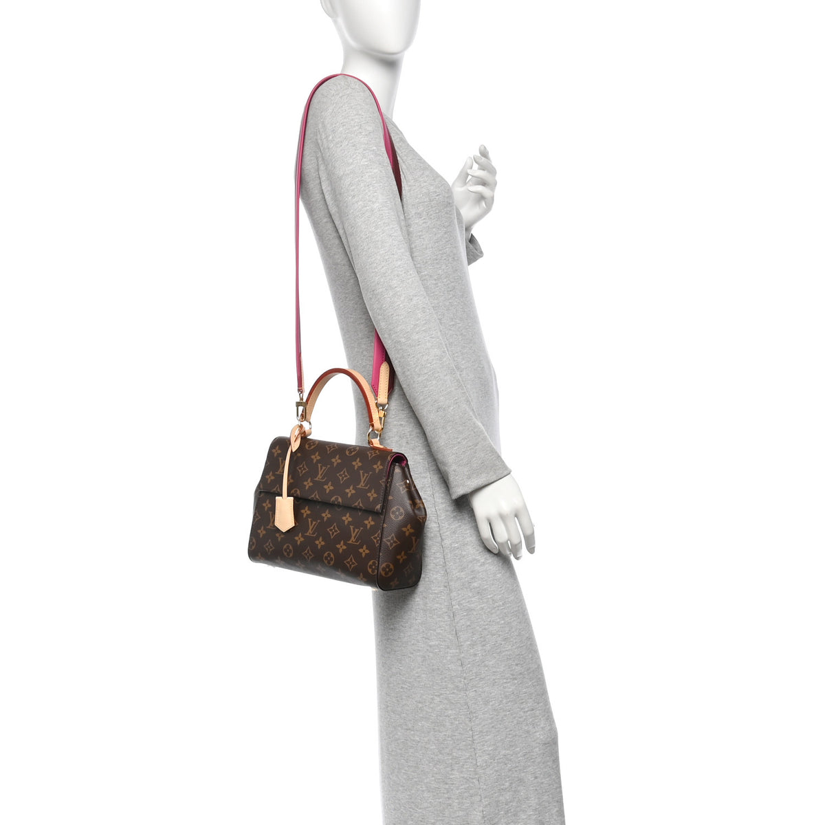 Monogram Cluny BB Bordeaux Fuchsia