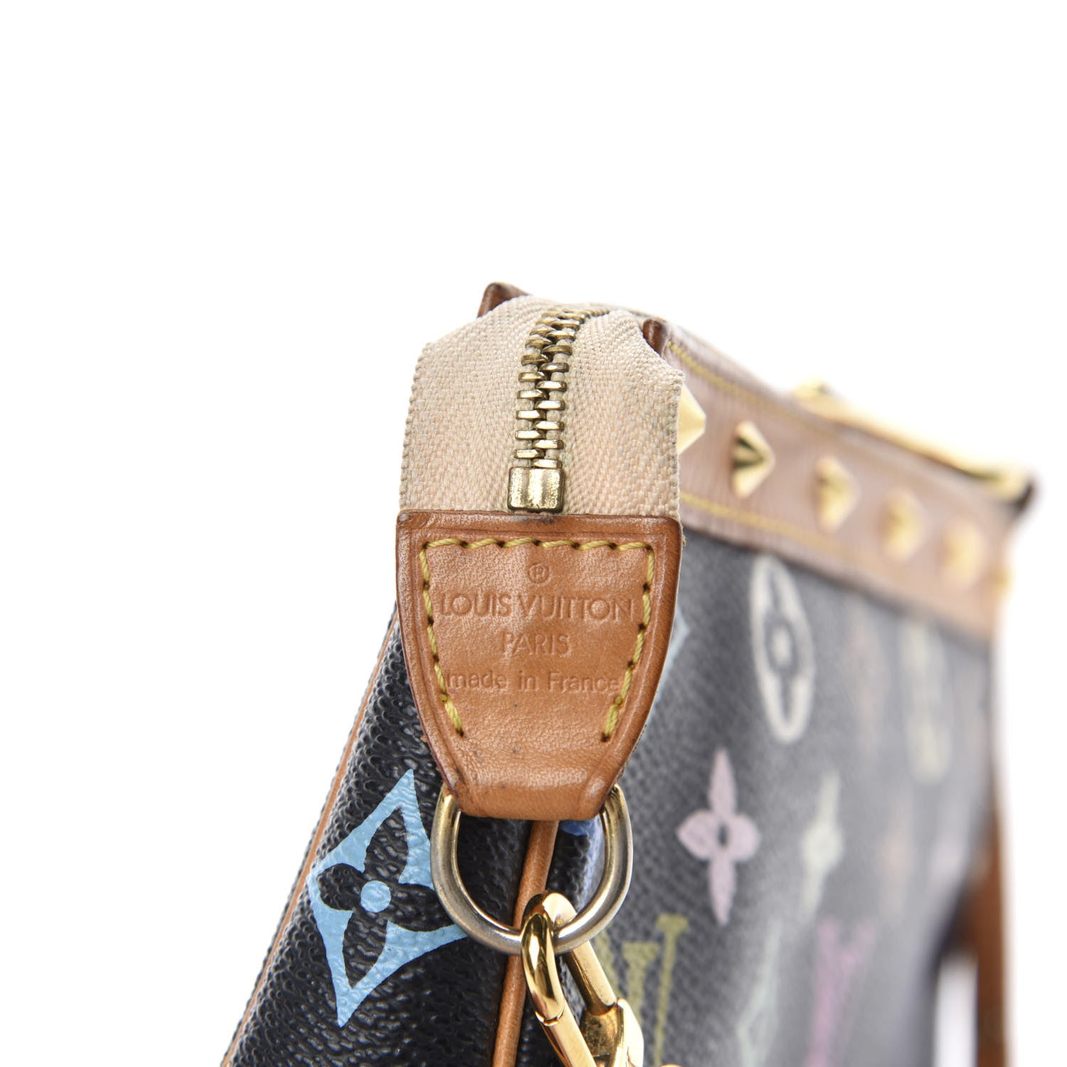Louis Vuitton Monogram Multicolor Pochette Accessories Black 9 of 11