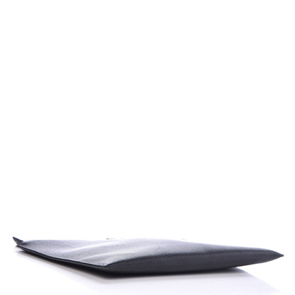 Prada Vitello Daino Flat Zip Pouch Black 4 of 8