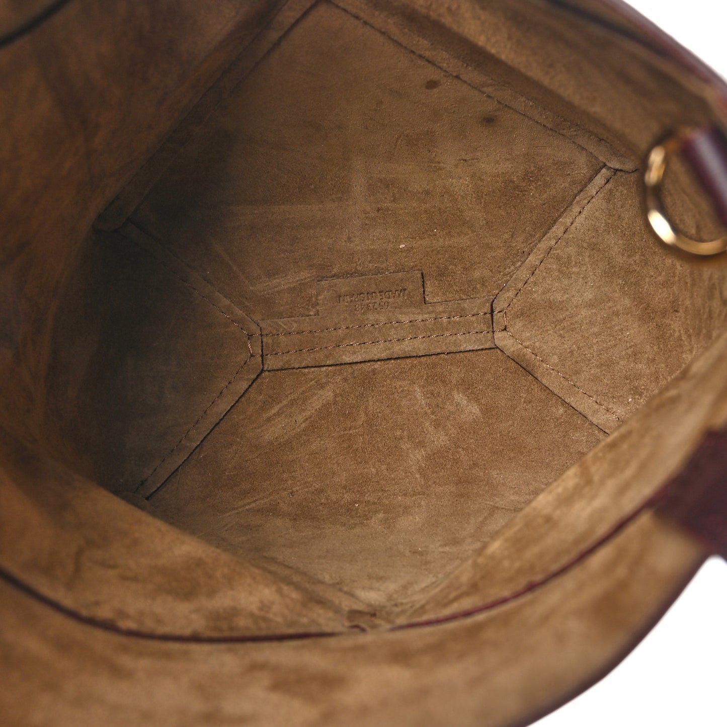 Shiny Calfskin Mini Puzzle Fold Tote Burgundy