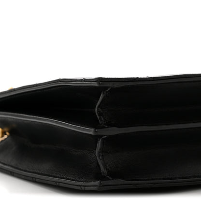Saint Laurent Lambskin Quilted Le Maillon Square Crossbody Bag Black 9 of 14
