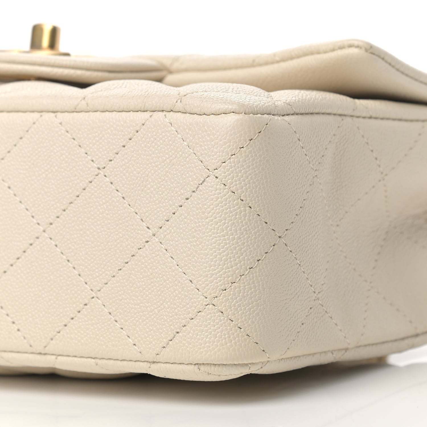Chanel Caviar Quilted Mini Top Handle Rectangular Flap Beige 9 of 9
