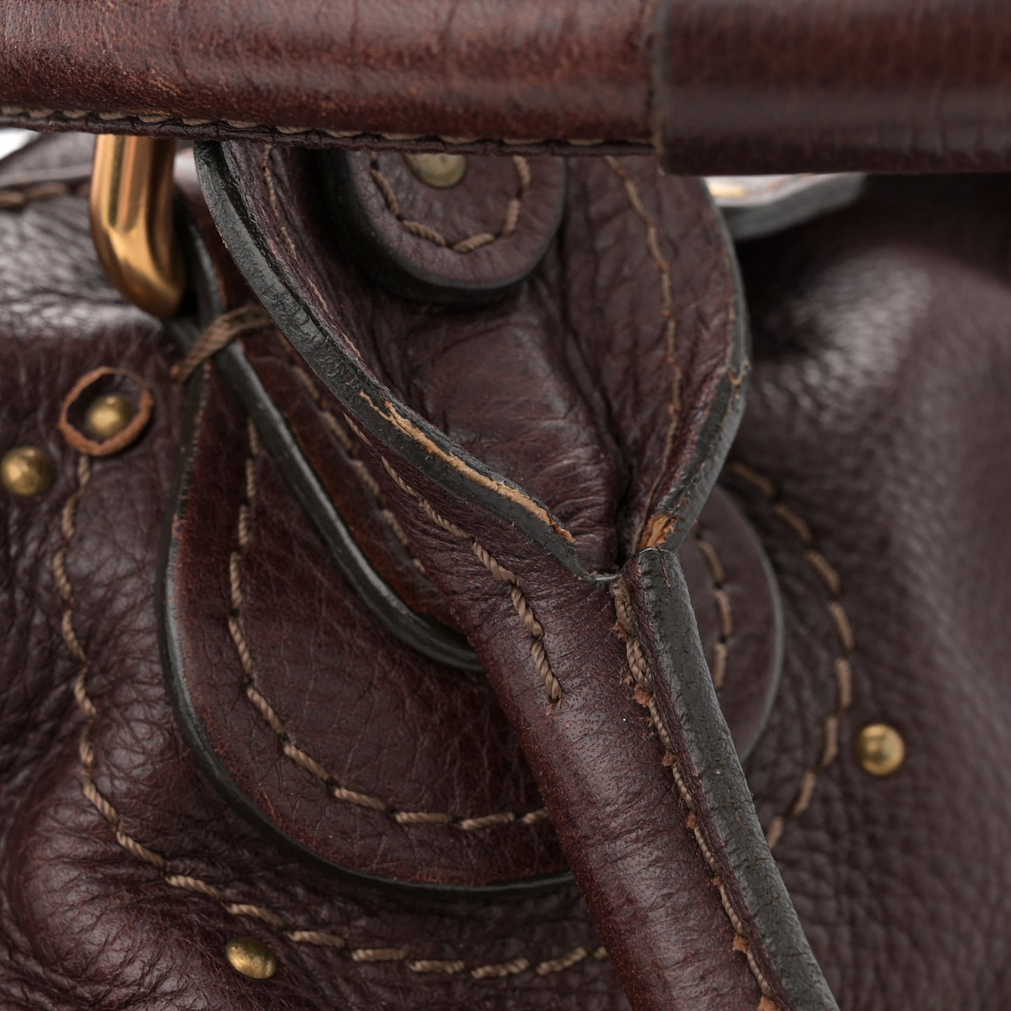 Calfskin Medium Paddington Satchel Chocolate