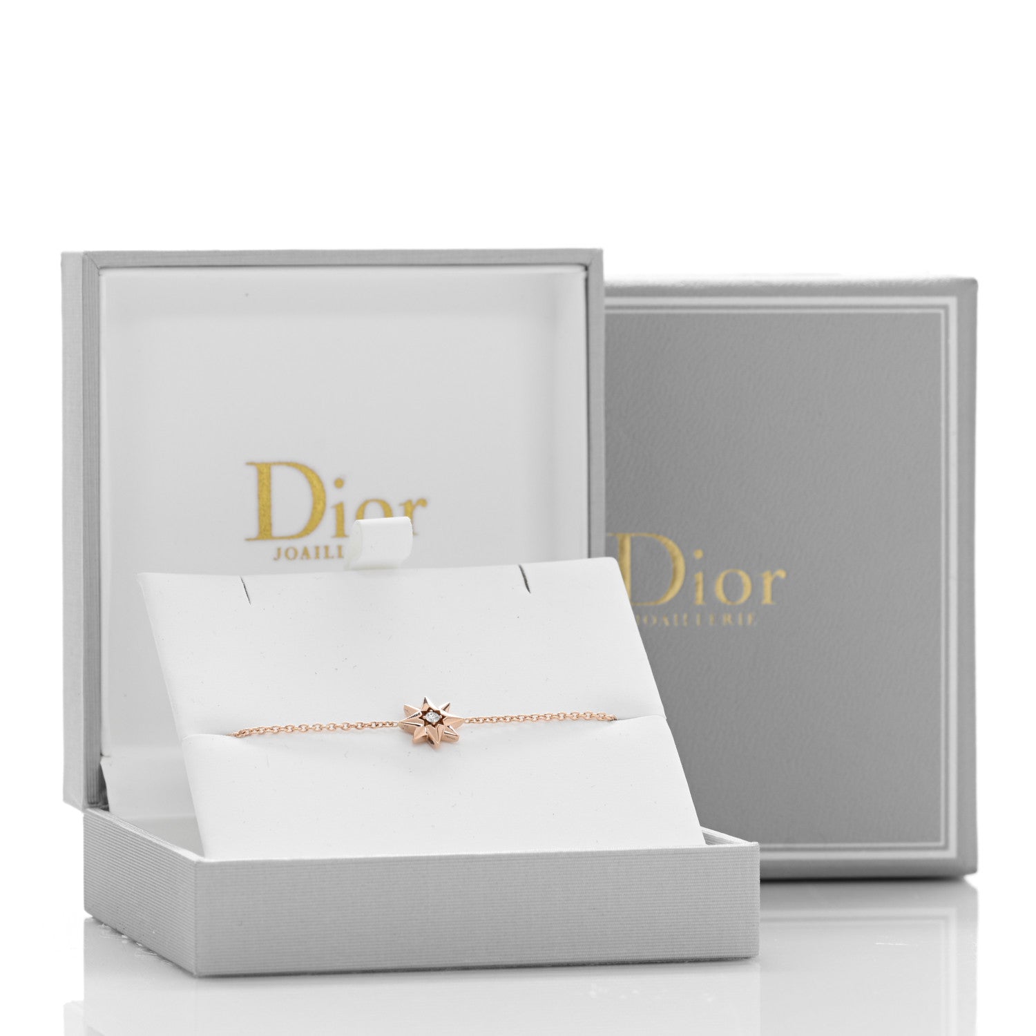 Christian Dior 18K Rose Gold Diamond Etoile Des Vents Bracelet 3 of 3