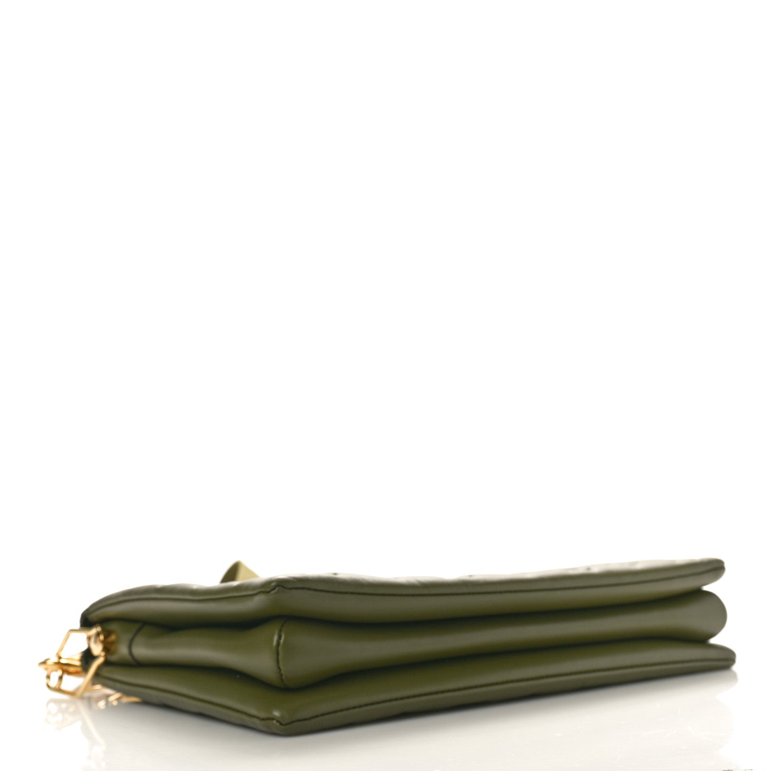Louis Vuitton Lambskin Embossed Monogram Coussin MM Khaki 4 of 9