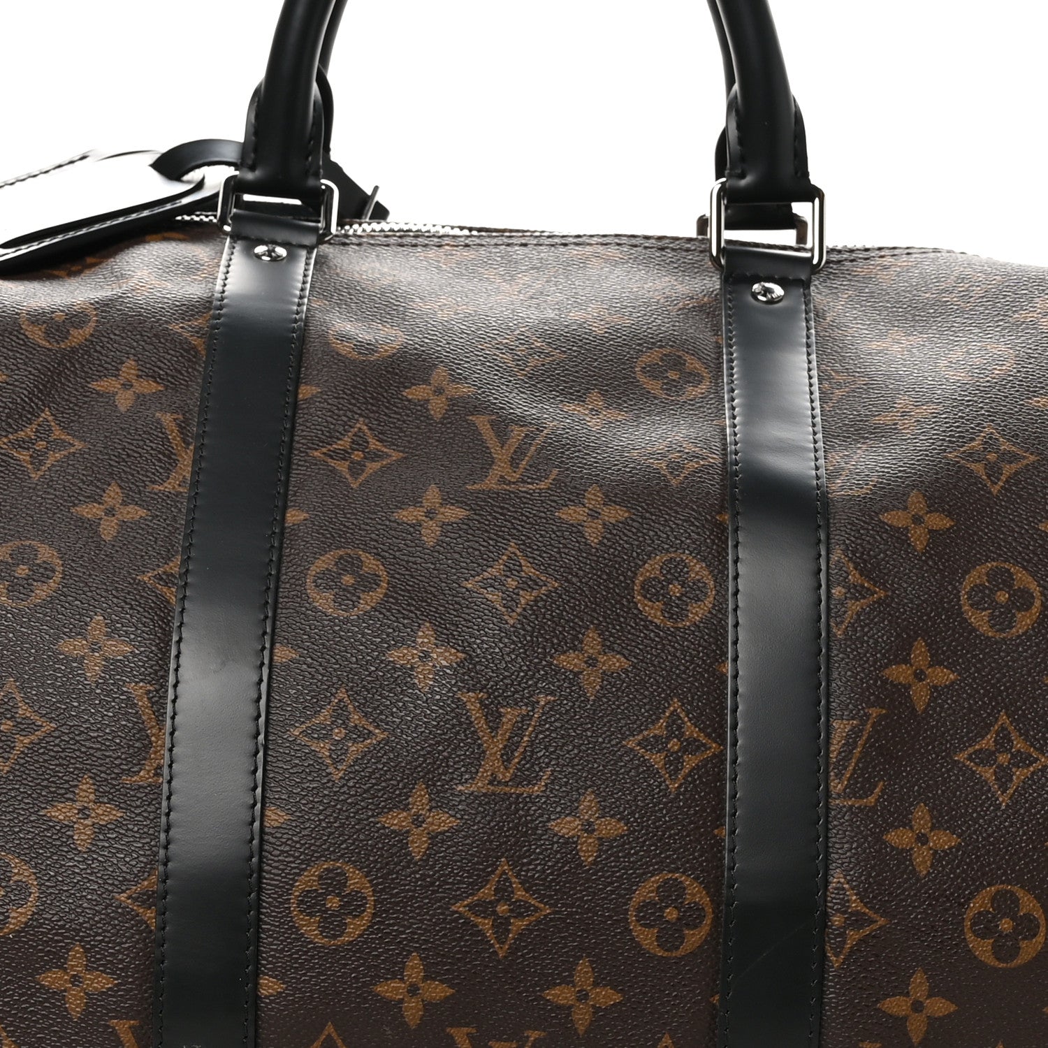Louis Vuitton Monogram Macassar Keepall Bandouliere 55 7 of 11