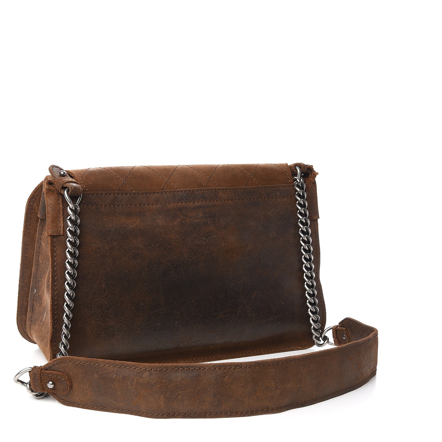 Nubuck Stitched Highlander Messenger Brown