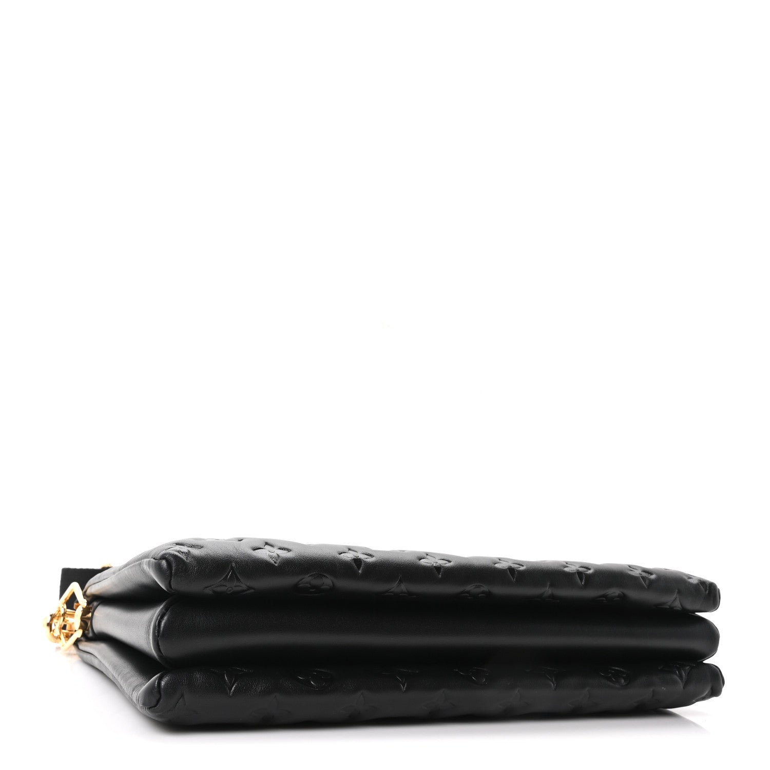 Louis Vuitton Lambskin Embossed Monogram Coussin MM Black Black 4 of 10
