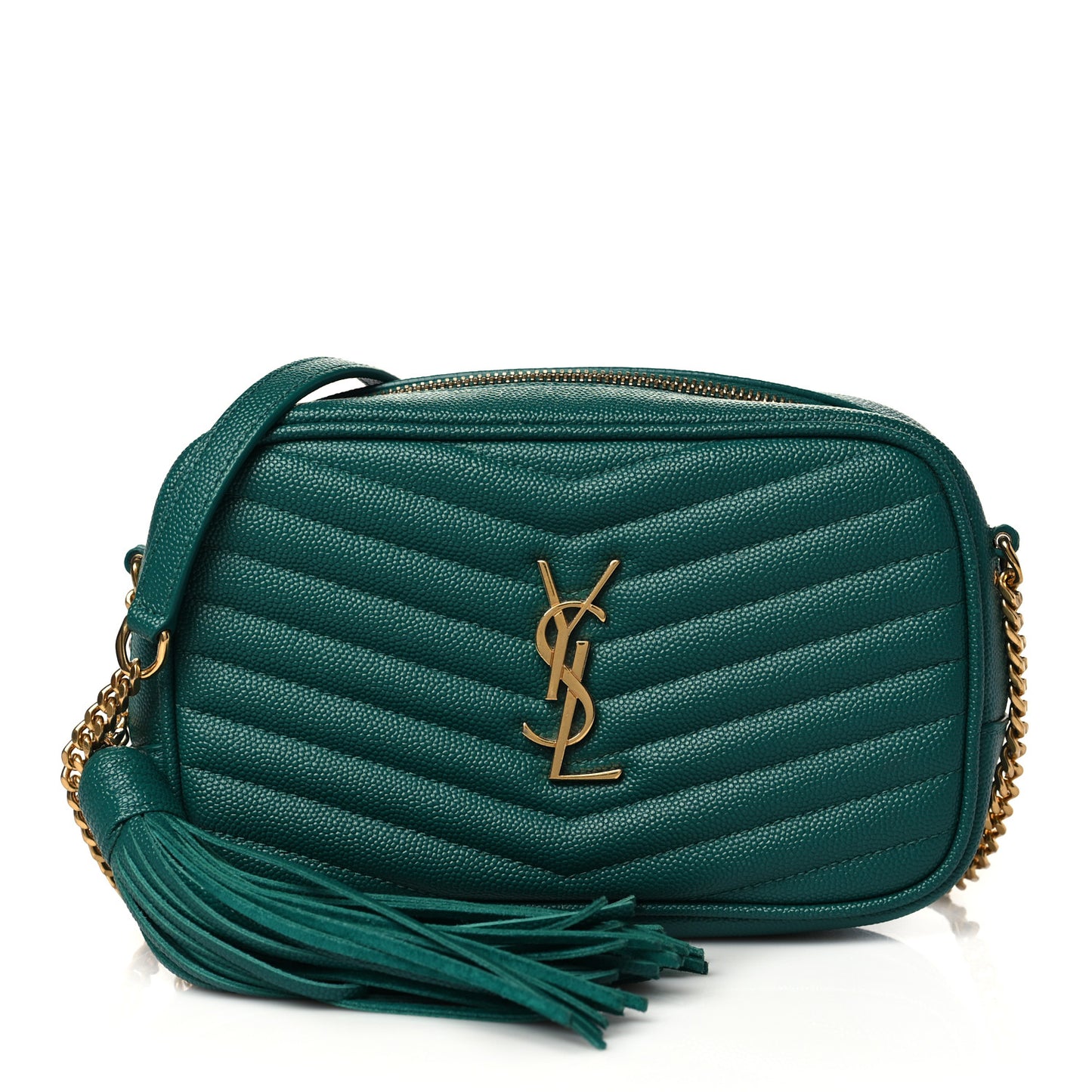 Grain De Poudre Matelasse Monogram Mini Lou Camera Bag Brilliant Grass