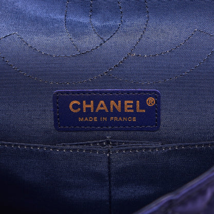 Chanel Satin Quilted 2.55 Reissue 225 Flap Blue 7 of 9