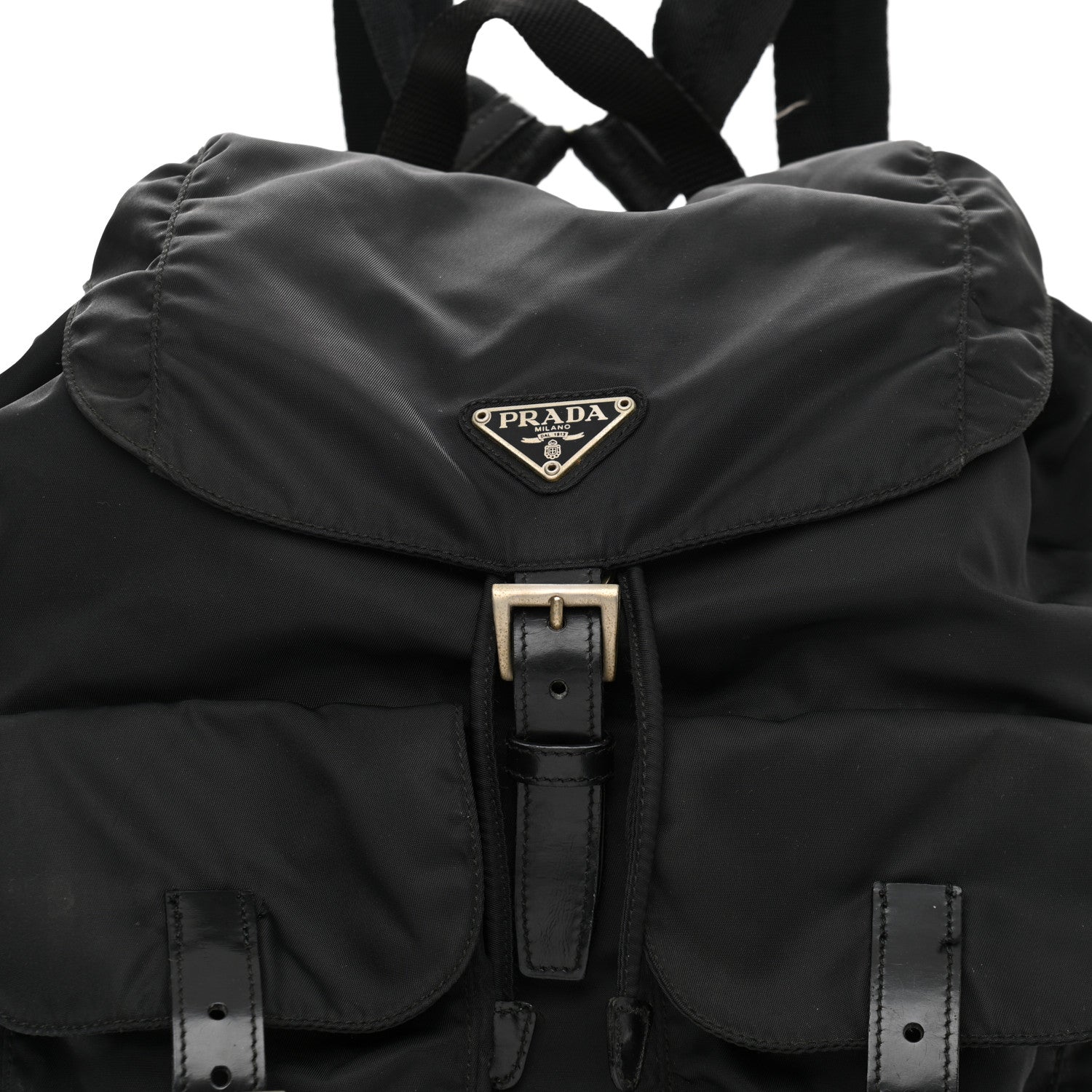 Prada Nylon Vela Medium Backpack Black 8 of 14