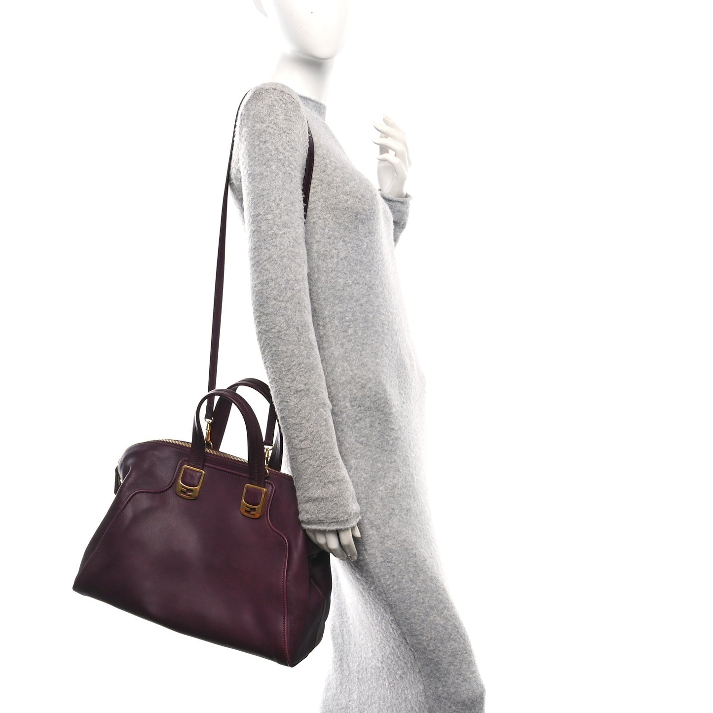 Vitello Dolce Marmol Large Chameleon Tote Ametista
