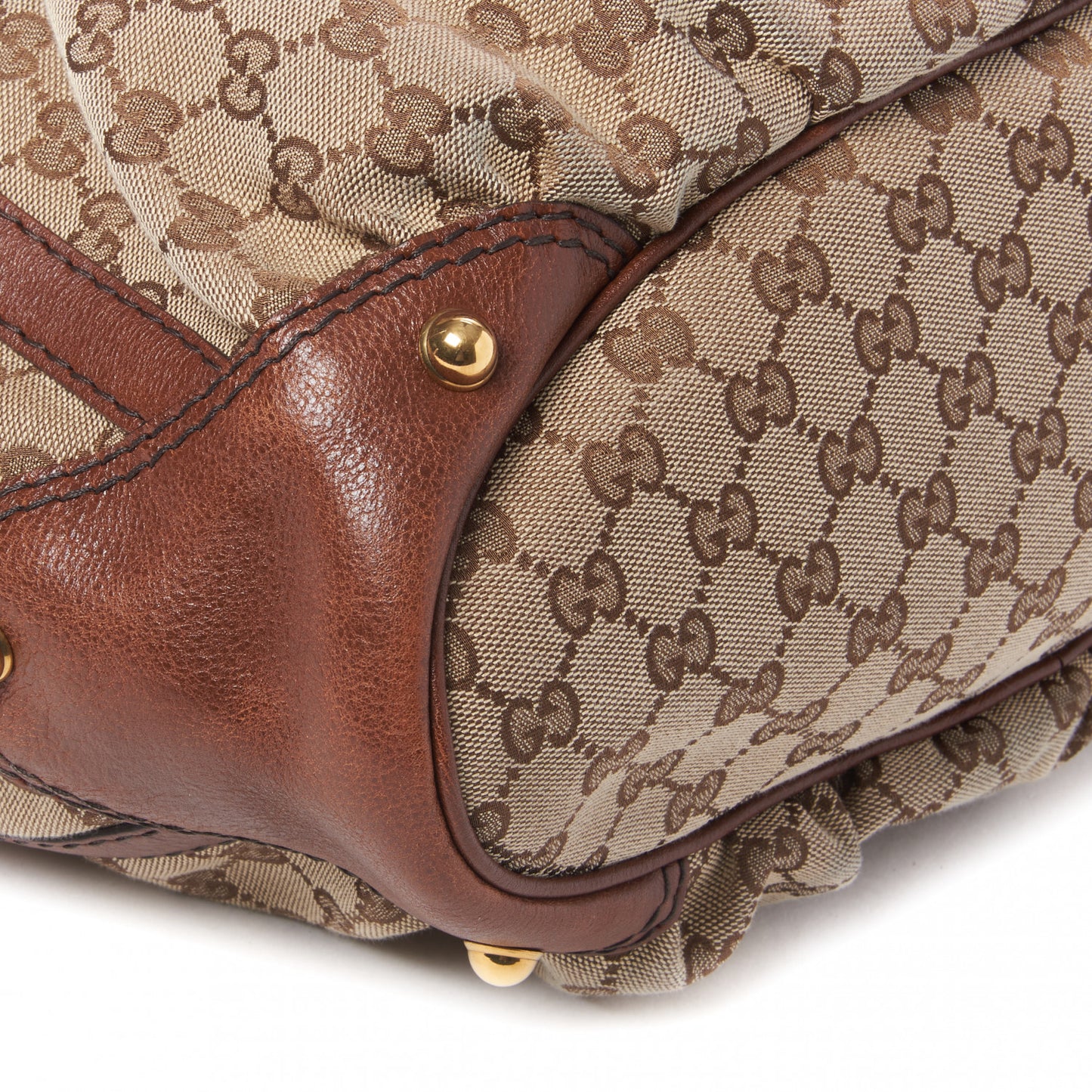 Monogram Medium Jockey Tote Dark Brown