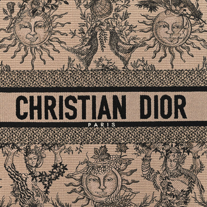 Christian Dior Canvas Embroidered Large Toile de Jouy Soleil Book Tote Beige 8 of 11