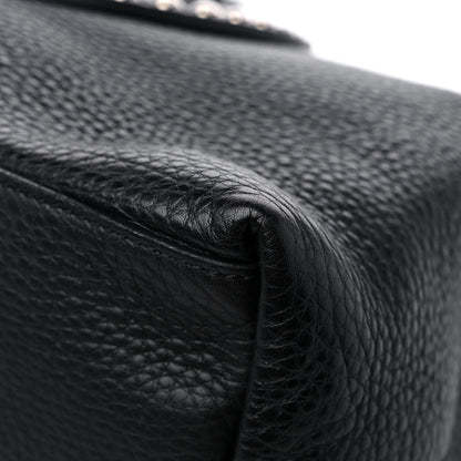 Gucci Pebbled Calfskin Studded Medium Soho Chain Shoulder Bag Black 9 of 12