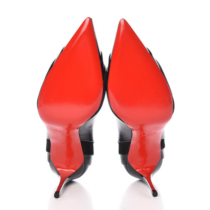Christian Louboutin Nappa Patent Veau Velours Eklectica 85 Pumps 35 Black 5 of 8