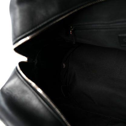 Chanel Calfskin Quilted Feather Weight Bowling Bag Black 11 of 11