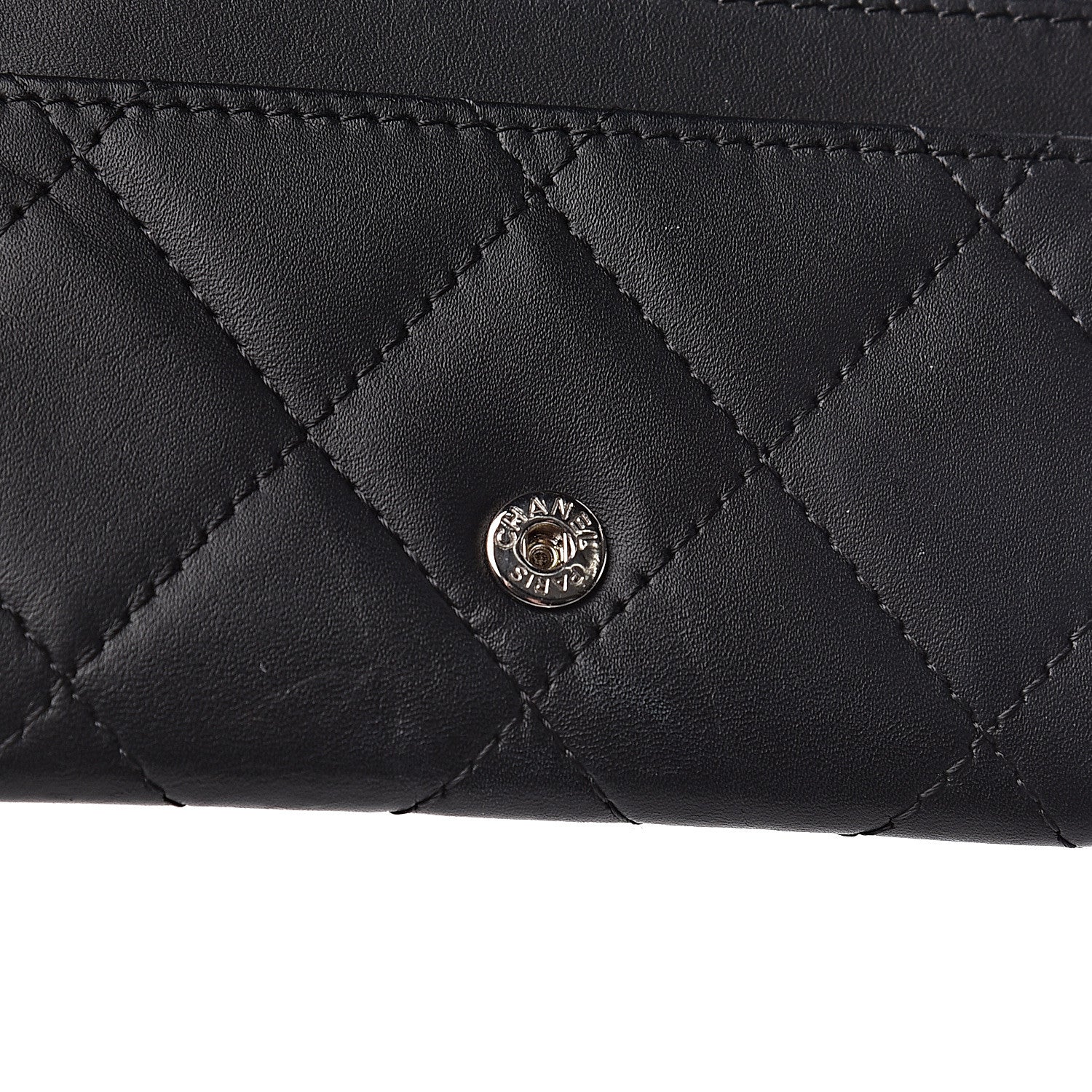 Chanel Calfskin Quilted Cambon Business Card Holder Black 14 of 14