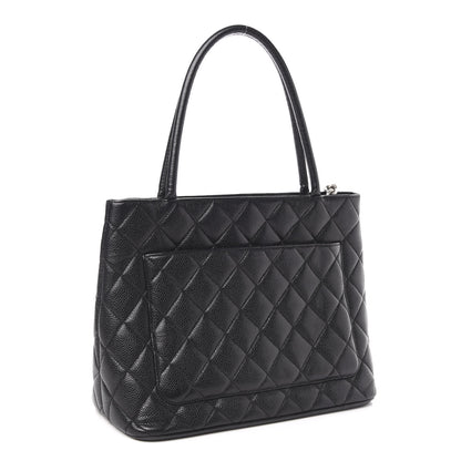 Chanel Caviar Quilted Medallion Tote Black 3 of 10