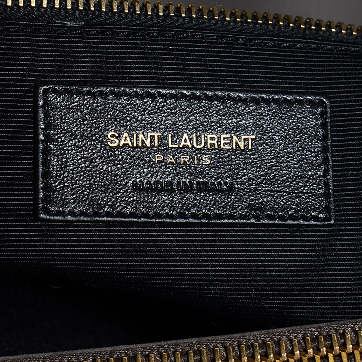 Saint Laurent Lambskin Matelasse Chevron Monogram Large Shopping Bag Grey 5 of 9