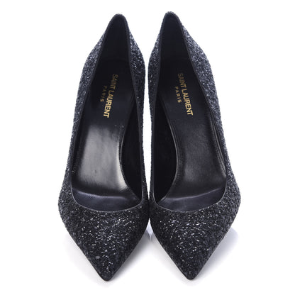 Saint Laurent Glitter Opyum 85 Pumps 40 Black 5 of 11