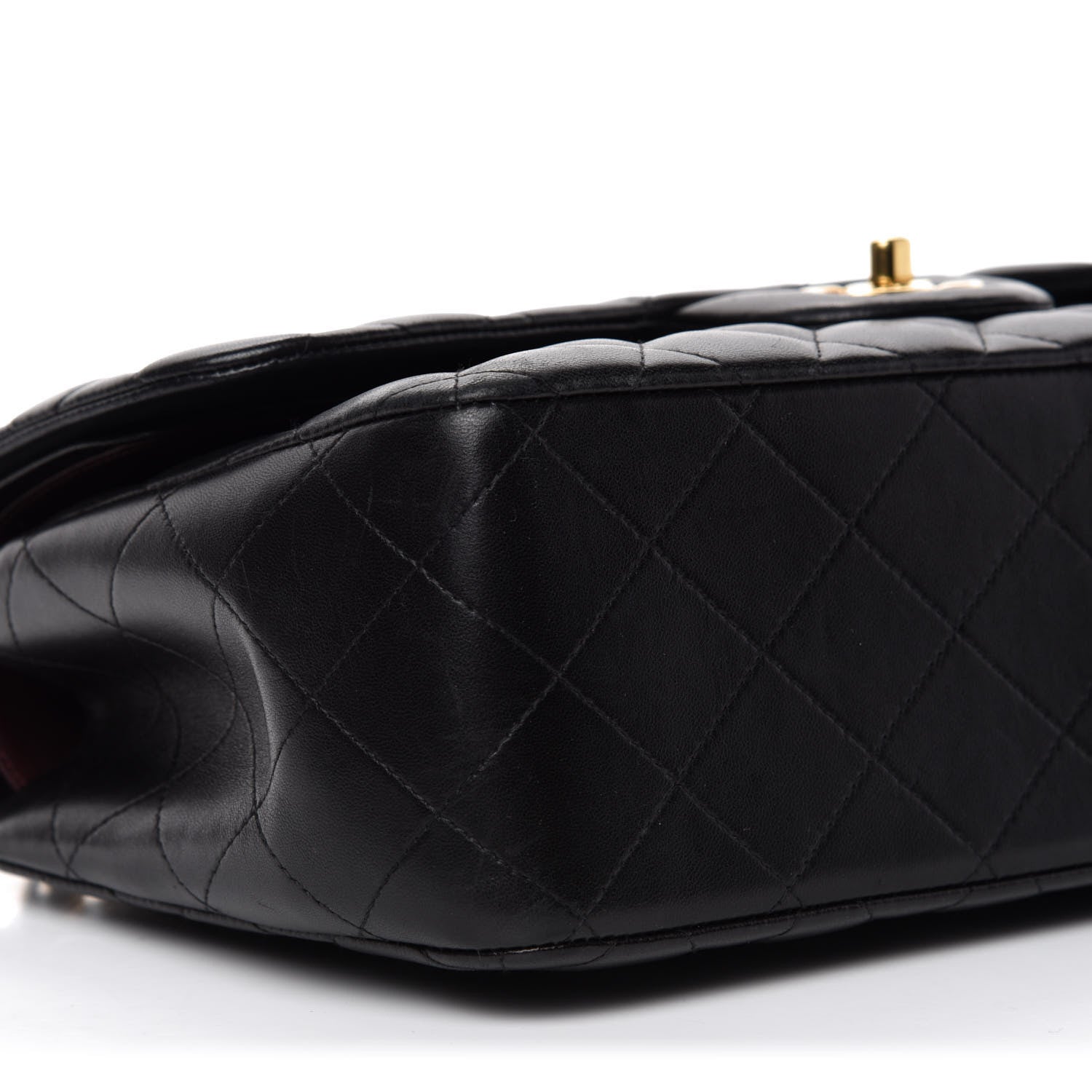 Chanel Lambskin Quilted Jumbo Double Flap Black 7 of 14