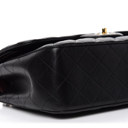 Chanel Lambskin Quilted Jumbo Double Flap Black 7 of 14