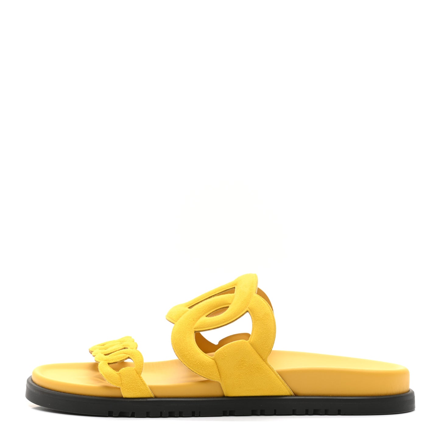 Suede Goatskin Extra Sandals 39 Jaune Sable
