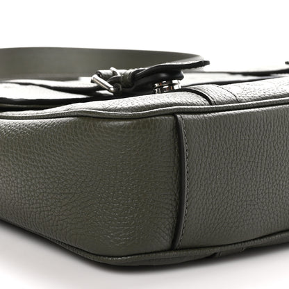 Gucci Calfskin Jumbo GG Embossed Double Buckle Medium Messenger Bag Dark Vintage Olive 9 of 10
