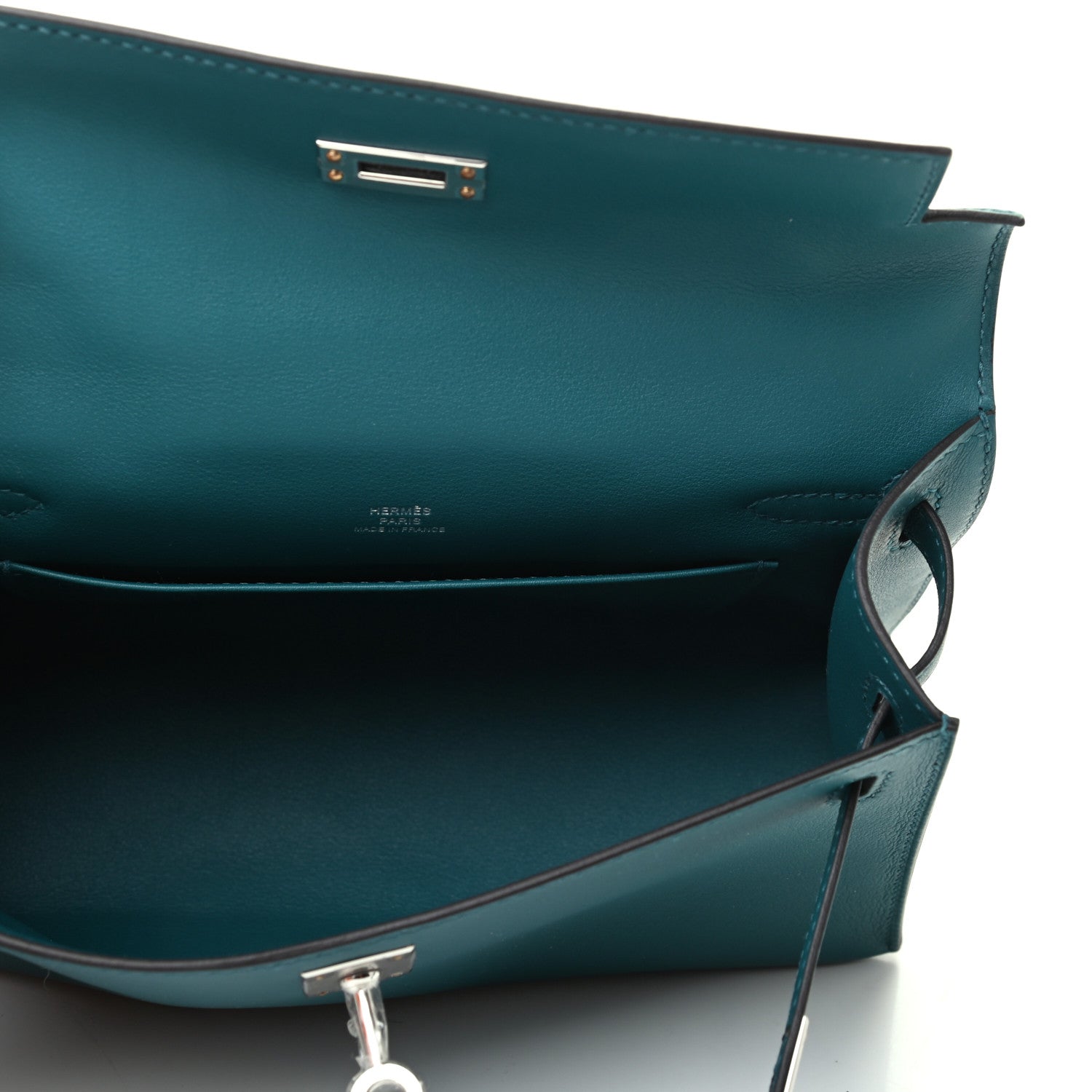 Hermes Swift Kelly Pochette Clutch Vert Bosphore 5 of 10