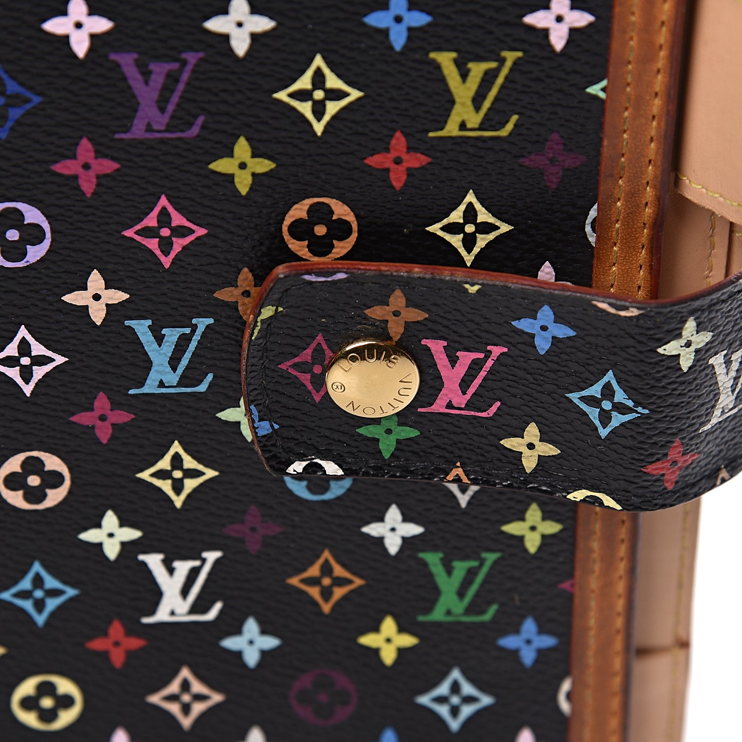 Monogram Multicolor Large Ring Agenda Black
