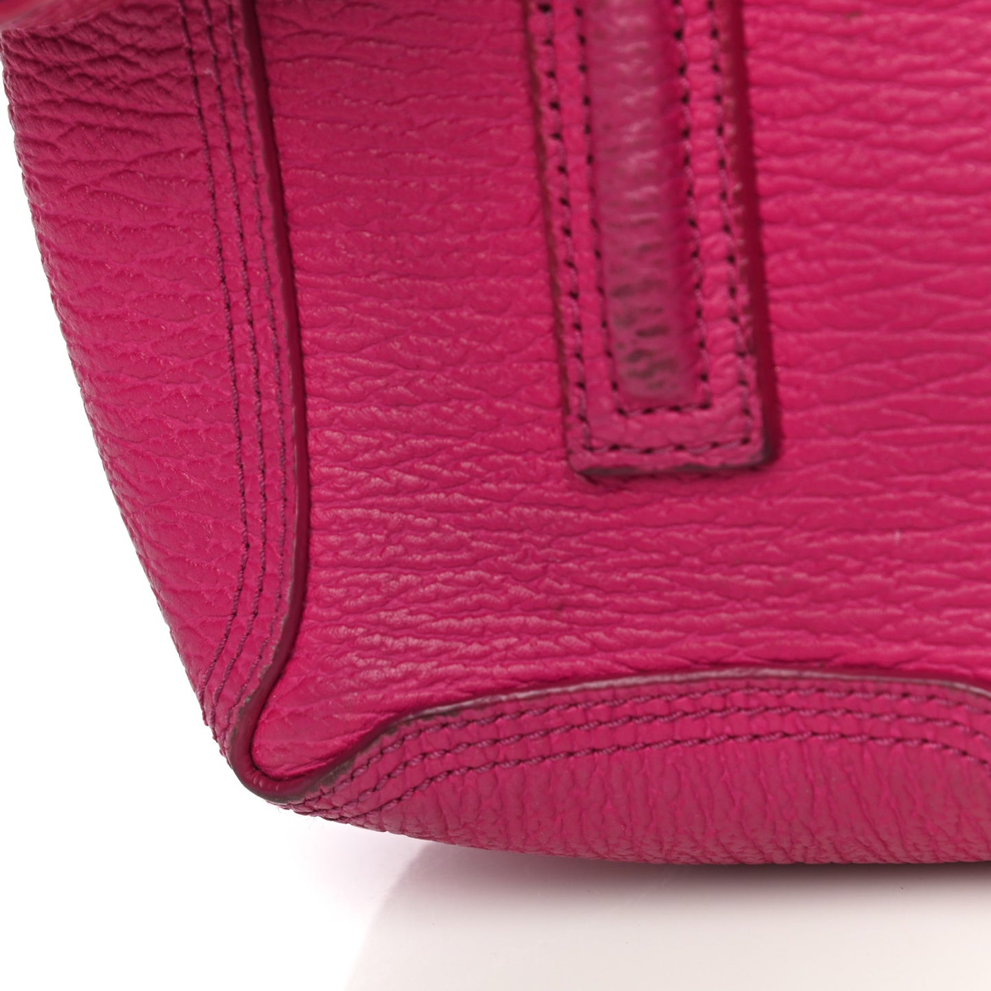 Textured Calfskin Mini Pashli Satchel Fuschia
