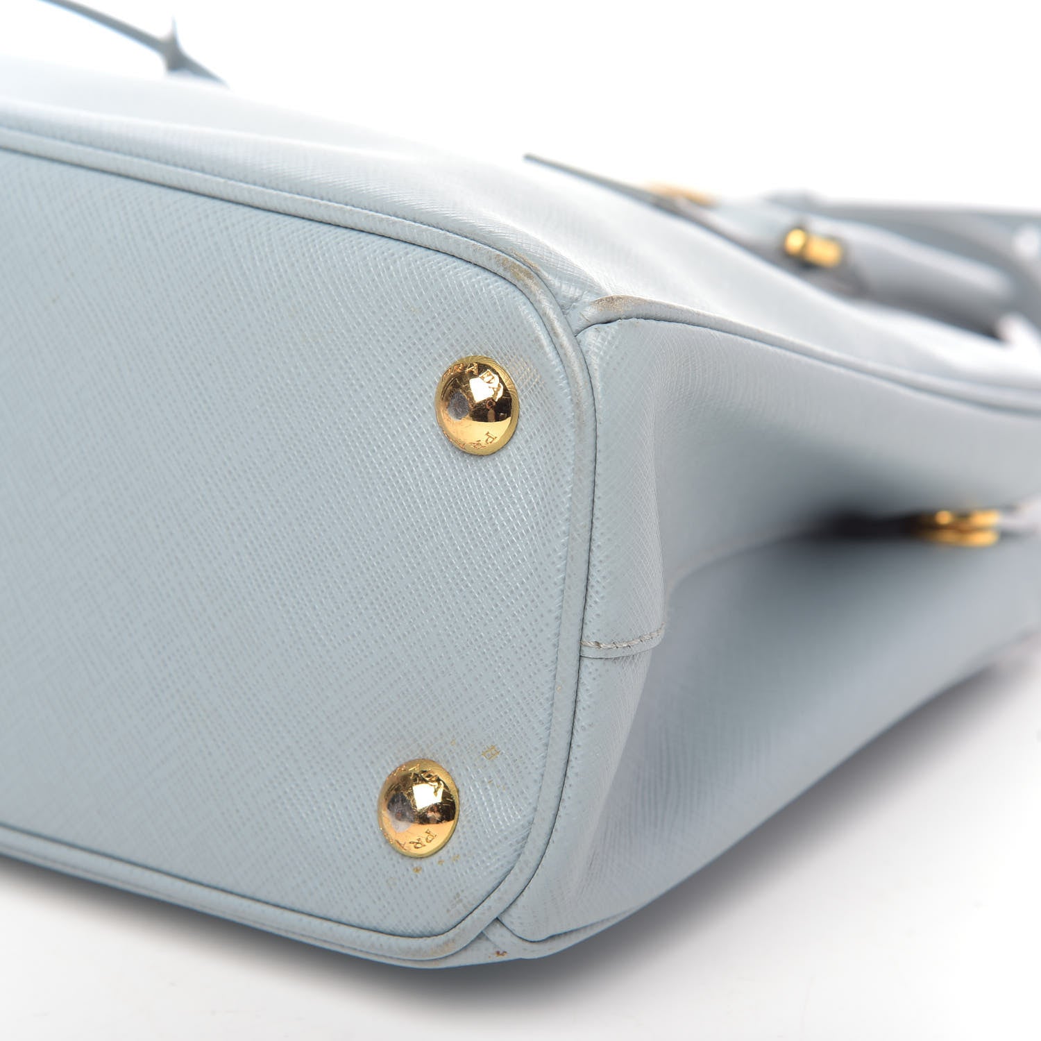 Prada Saffiano Galleria Mini Double Zip Tote Aviazione 11 of 15