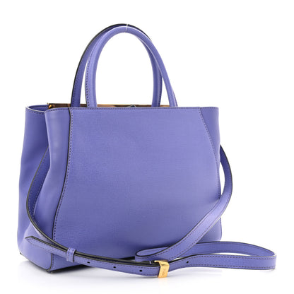 Fendi Vitello Elite Petite 2Jours Tote Viola Cassis 3 of 11