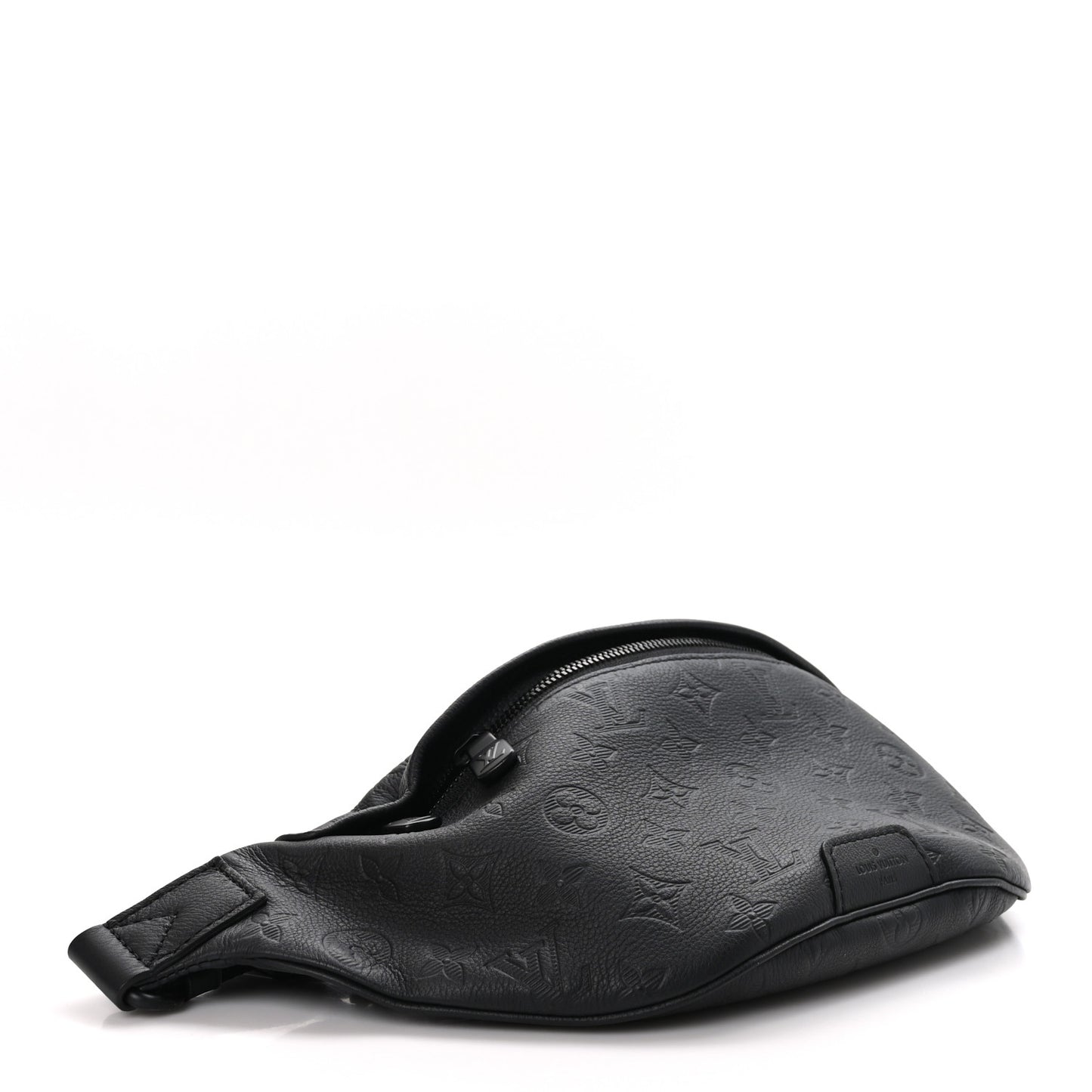 LOUIS VUITTON Calfskin Monogram Shadow Discovery Bumbag Black