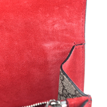 Gucci GG Supreme Monogram Small Dionysus Shoulder Bag Red 8 of 13