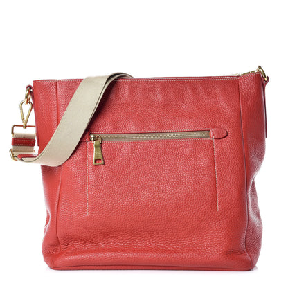 Prada Vitello Daino Shoulder Bag Fuoco 1 of 14