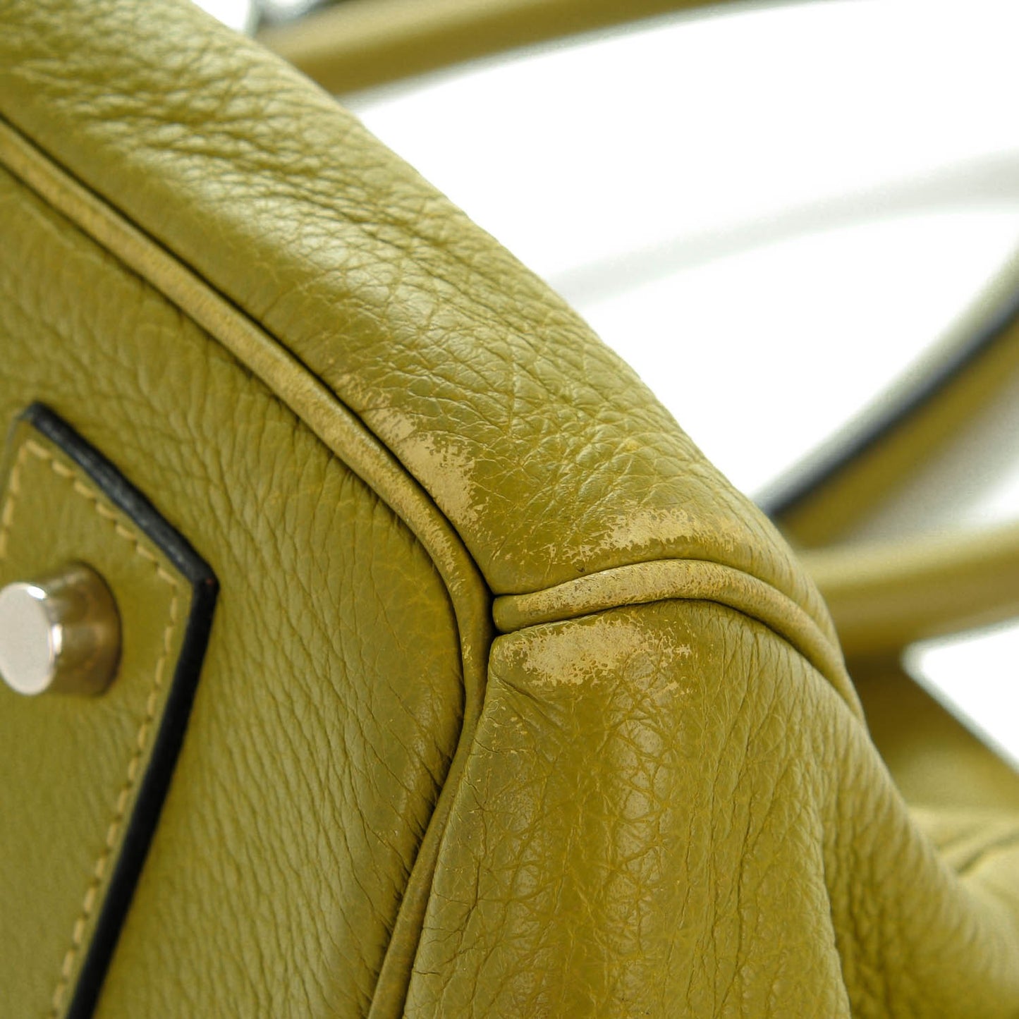 Taurillon Clemence JPG Birkin 42 Chartreuse