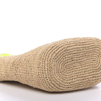 Loewe Raffia Crossbody Bag Natural Neon Yellow 9 of 10