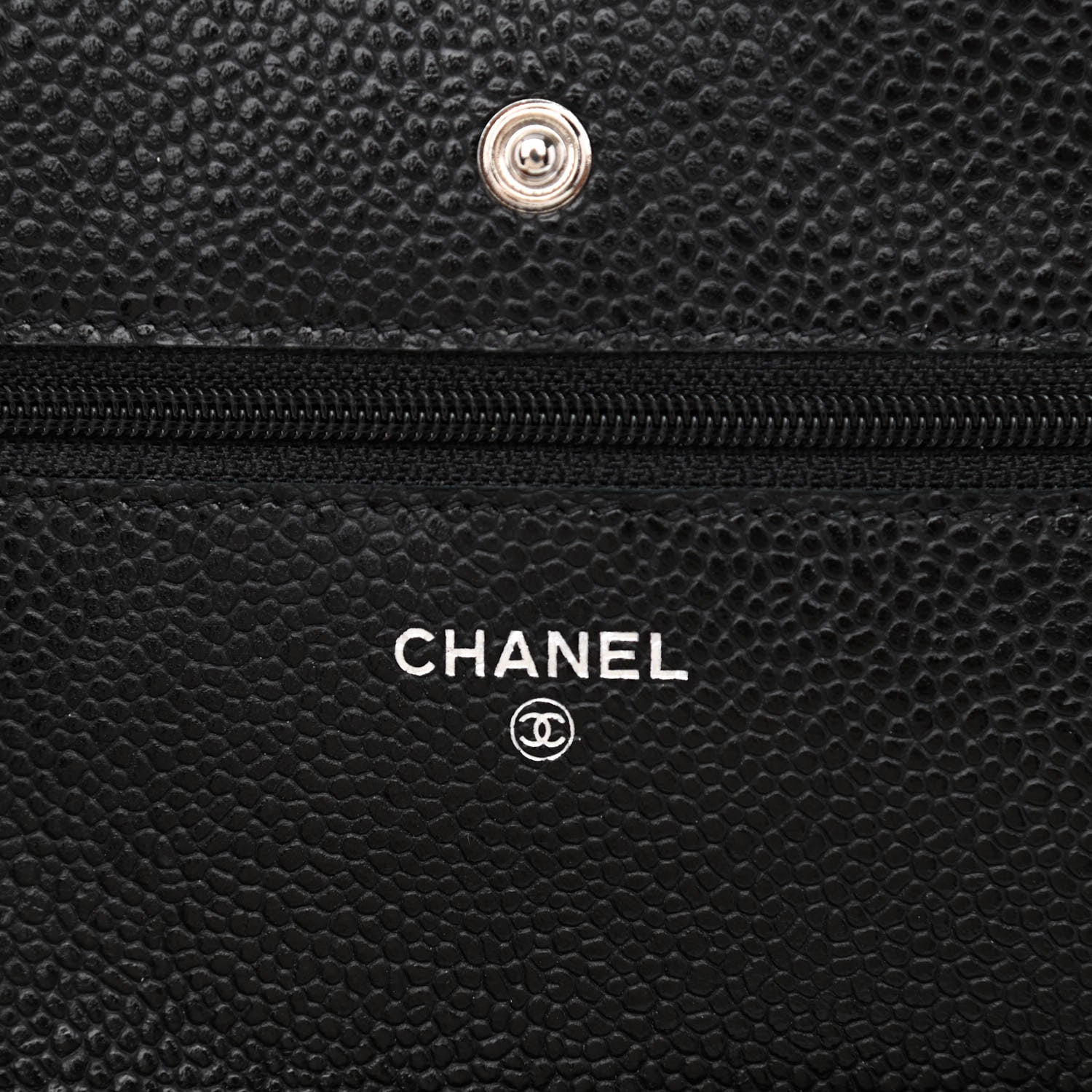 Chanel Caviar Quilted Wallet On Chain WOC Black 6 of 12