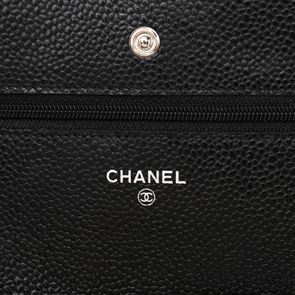 Chanel Caviar Quilted Wallet On Chain WOC Black 6 of 12