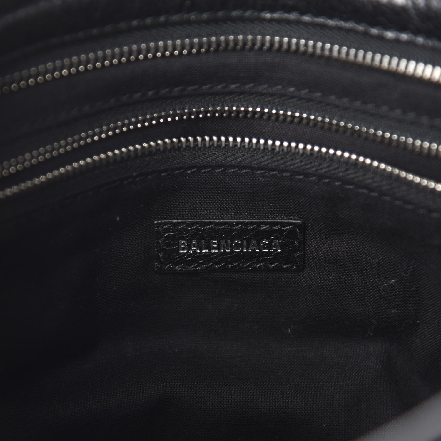 Balenciaga Agneau Classic Silver Hardware S City Logo Strap Black Red 8 of 10