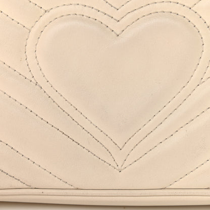 Gucci Calfskin Matelasse Mini GG Marmont Shoulder Bag White 16 of 17