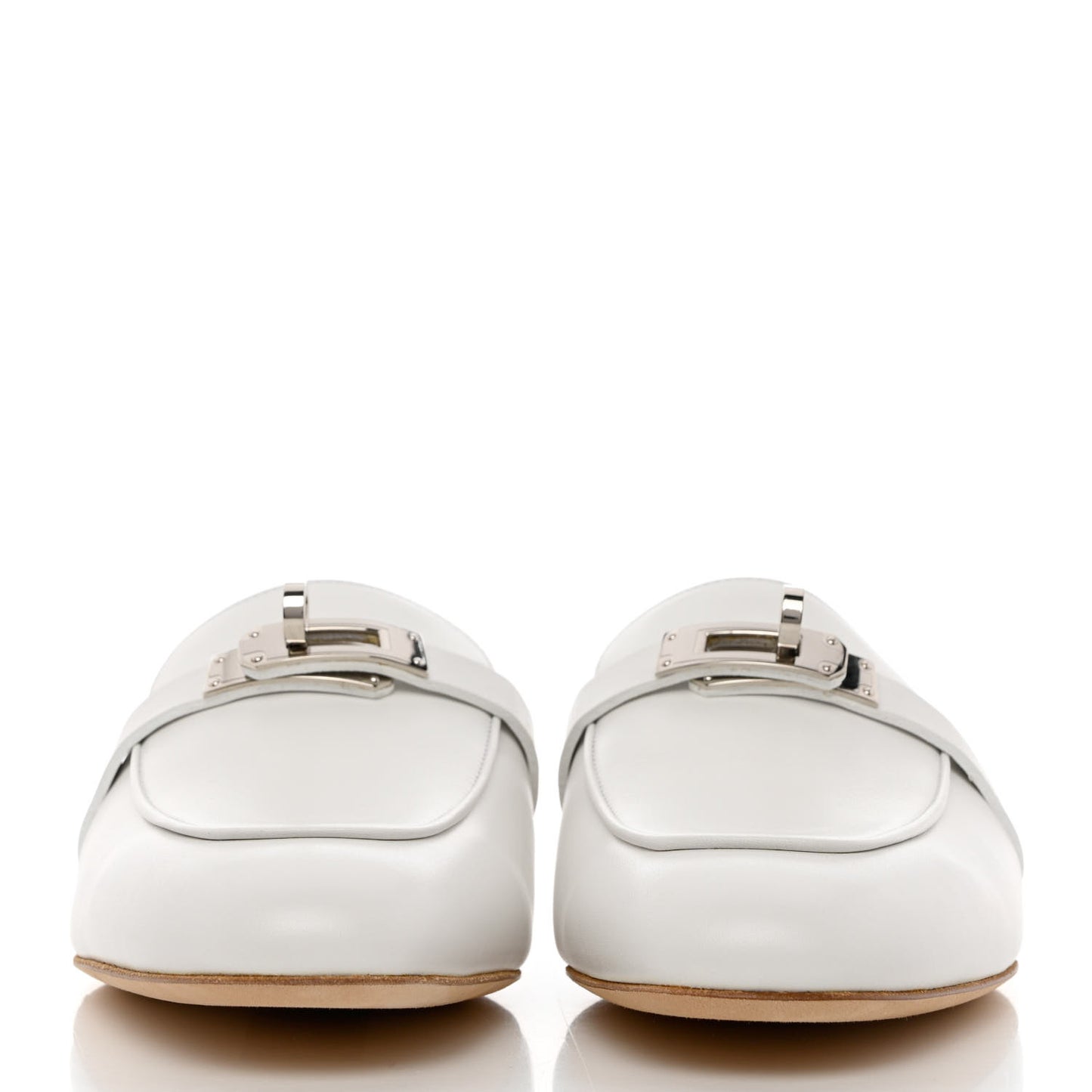 Calfskin Oz Mules 37 White