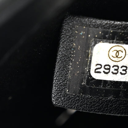 Chanel Sequin CC Logo Small Single Flap White Black 7 of 10