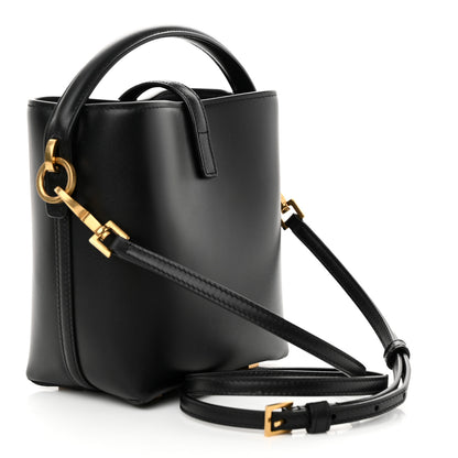 Saint Laurent Shiny Calfskin Le 37 Mini Bucket Bag Black 3 of 11